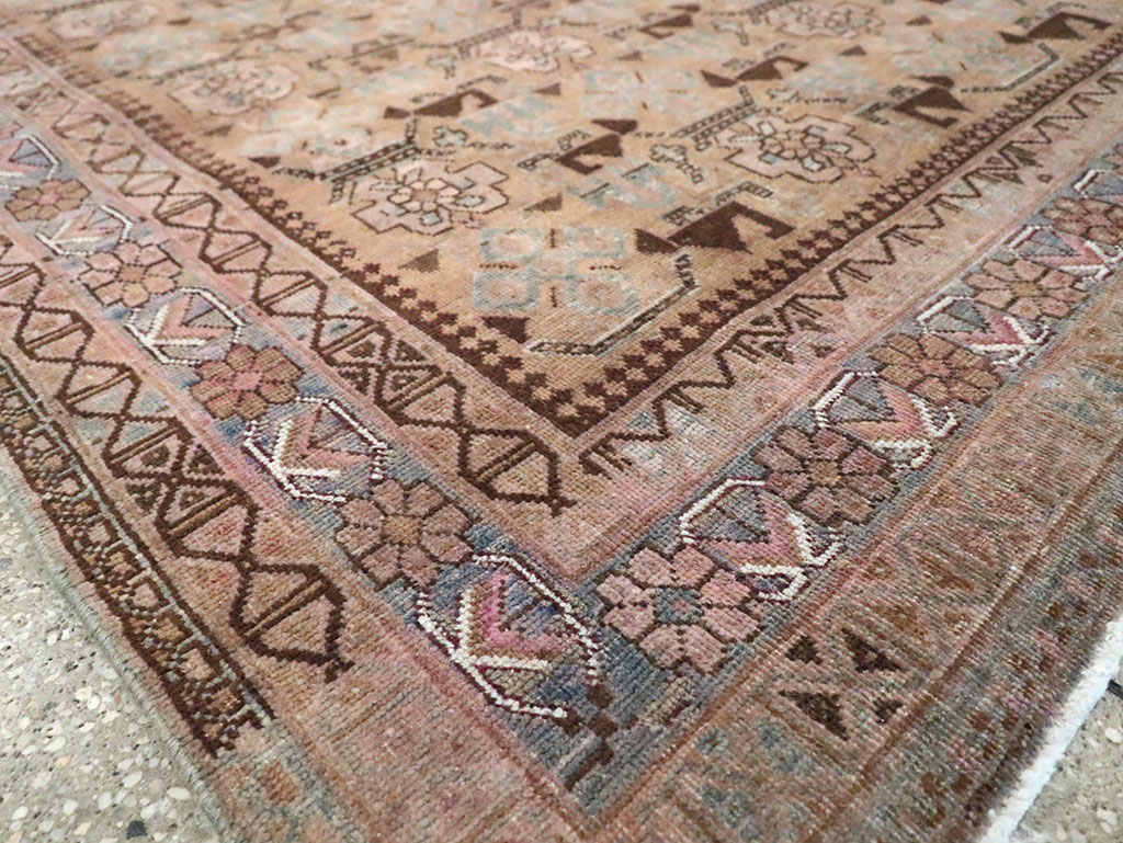 Antique Persian Afshar Accent Rug, No.29940 - Staging