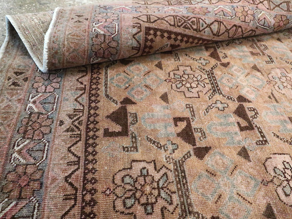 Antique Persian Afshar Accent Rug, No.29940 - Staging