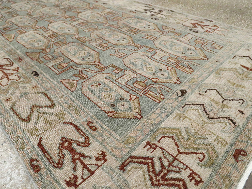 Antique Persian Malayer Runner (Pair: 2 of 2), No.29941 - Staging