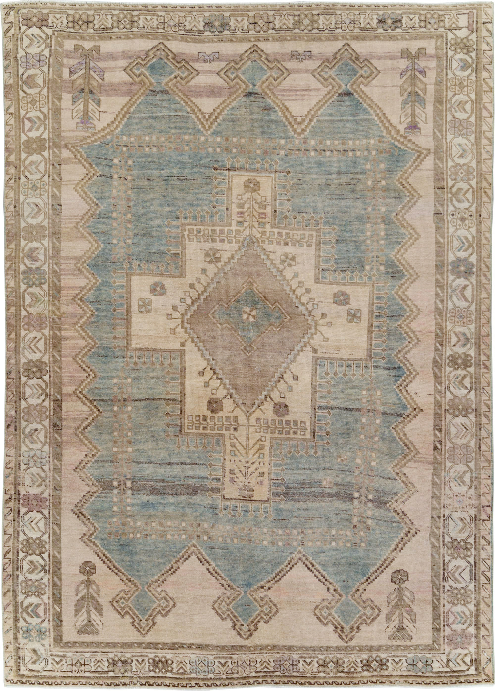 Vintage Persian Afshar Rug, No.29943 - Staging