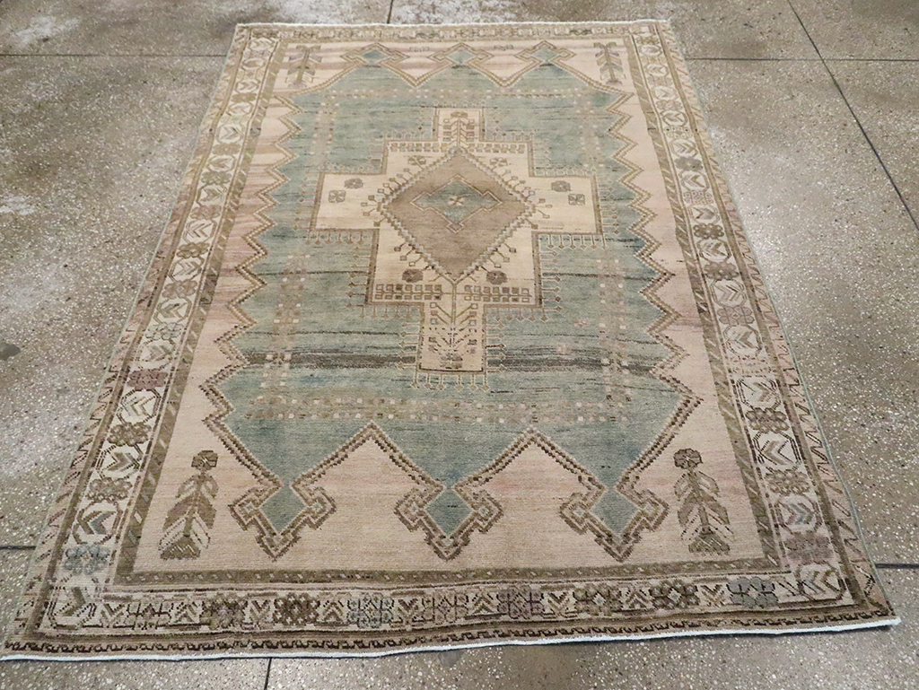 Vintage Persian Afshar Rug, No.29943 - Staging