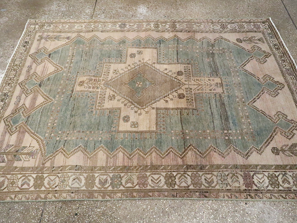 Vintage Persian Afshar Rug, No.29943 - Staging