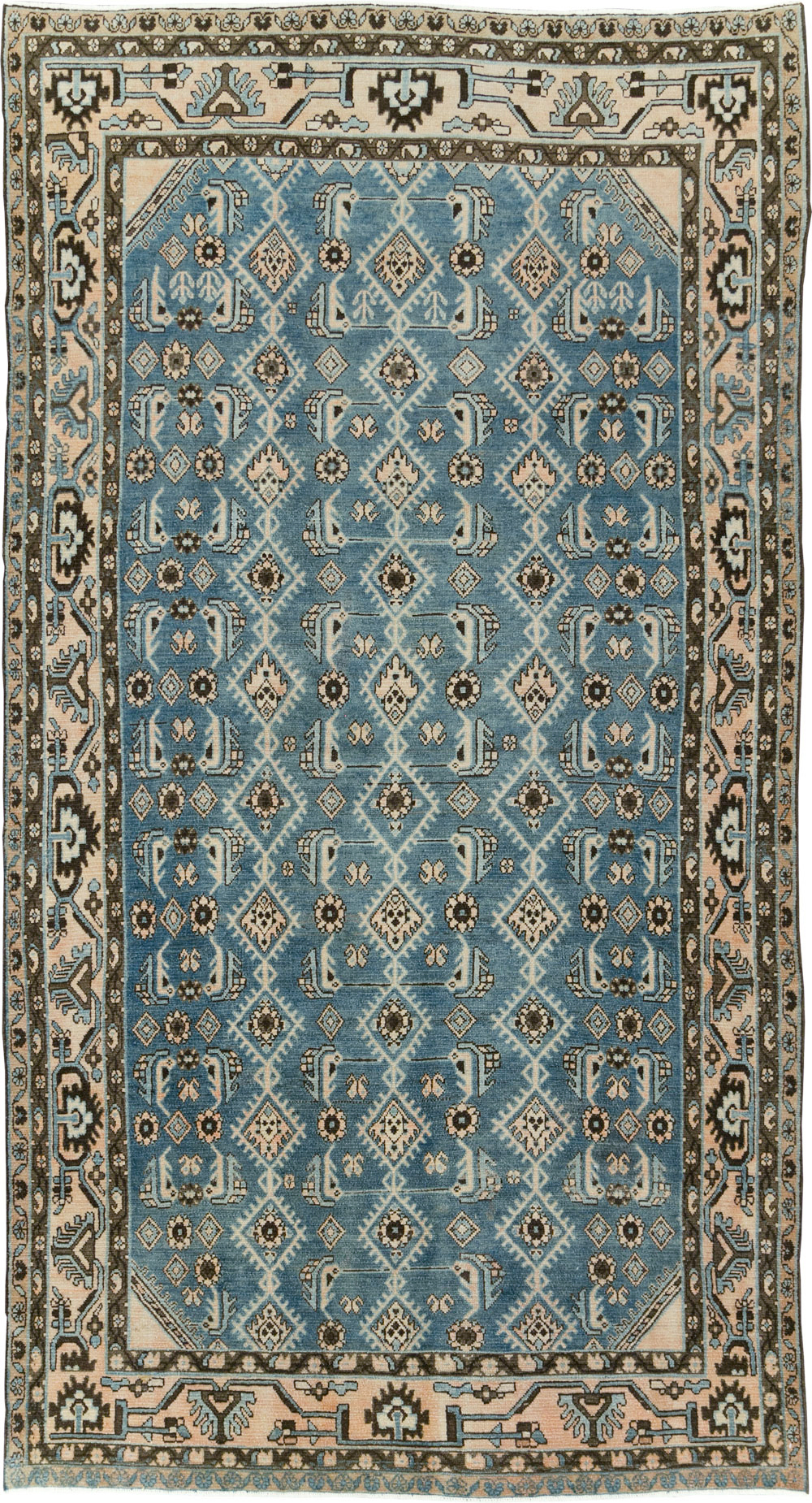 Vintage Persian Malayer Accent Rug, No.29947 - Staging