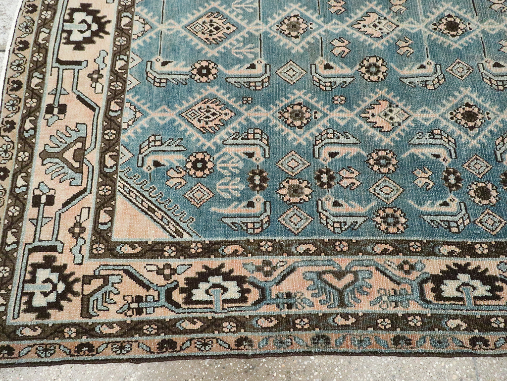 Vintage Persian Malayer Accent Rug, No.29947 - Staging