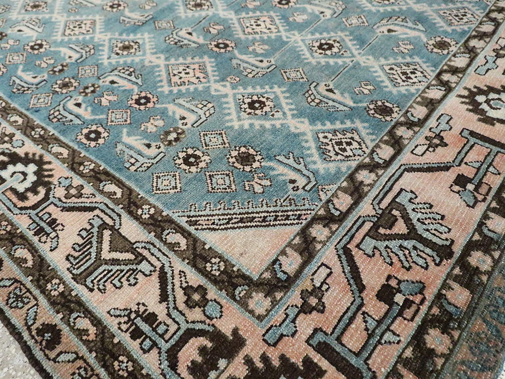 Vintage Persian Malayer Accent Rug, No.29947 - Staging