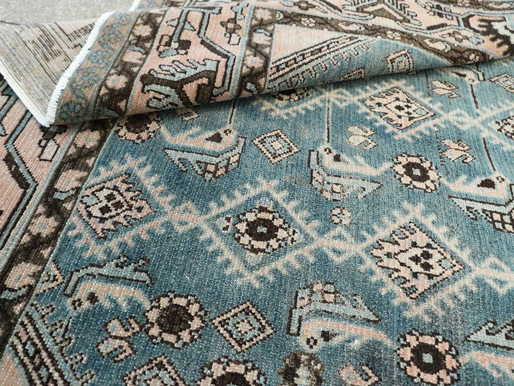 Vintage Persian Malayer Accent Rug, No.29947 - Staging