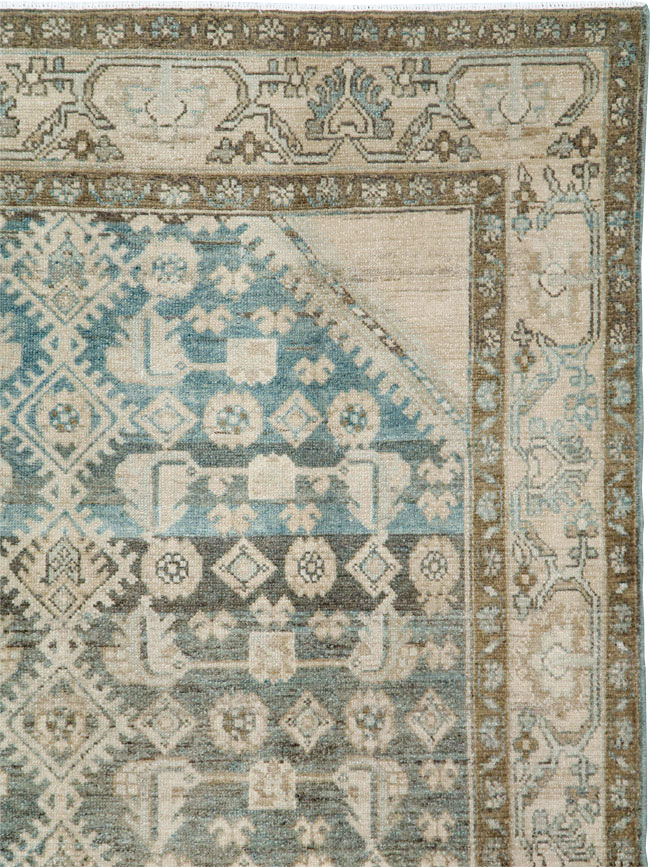 Vintage Persian Malayer Accent Rug, No.29950 - Staging