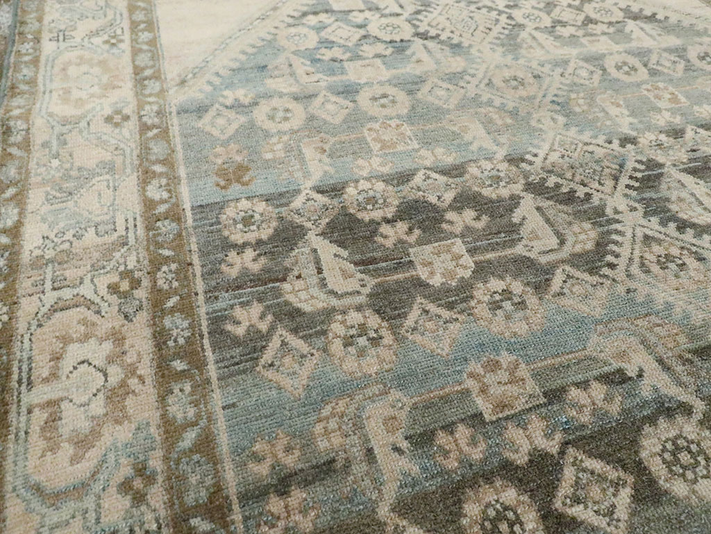 Vintage Persian Malayer Accent Rug, No.29950 - Staging