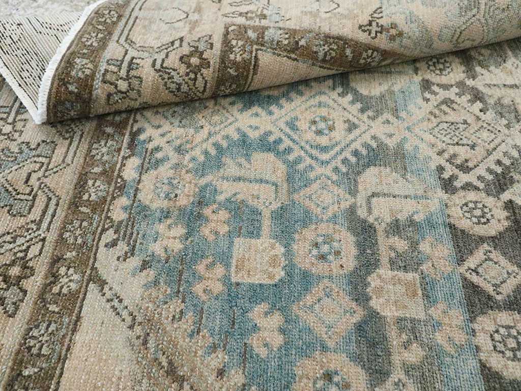 Vintage Persian Malayer Accent Rug, No.29950 - Staging