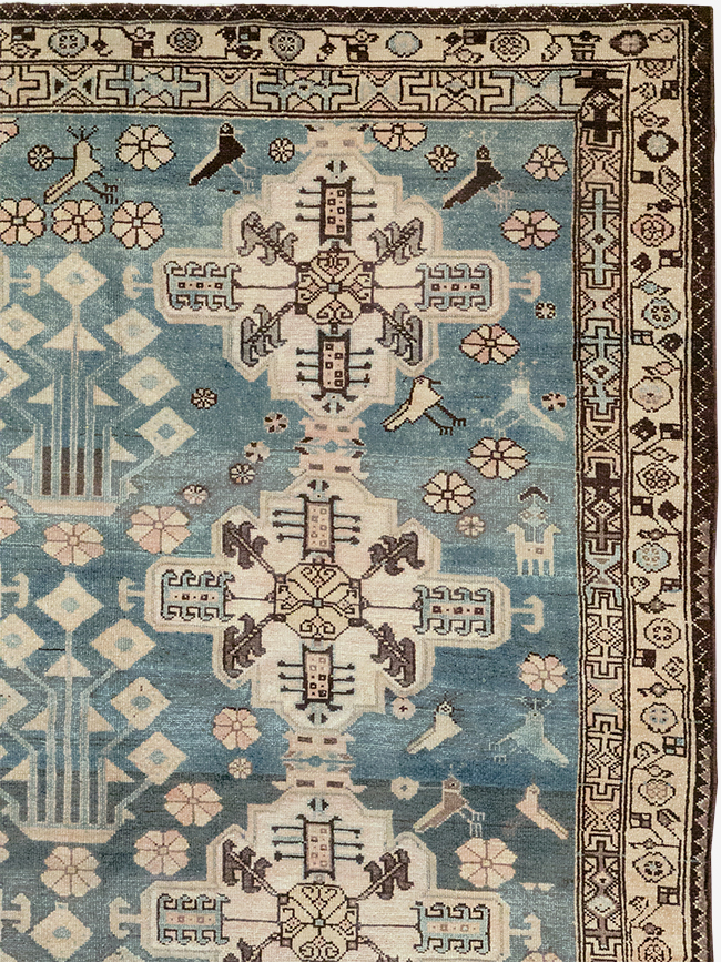 Vintage Persian Malayer Carpet, No.29952 - Staging