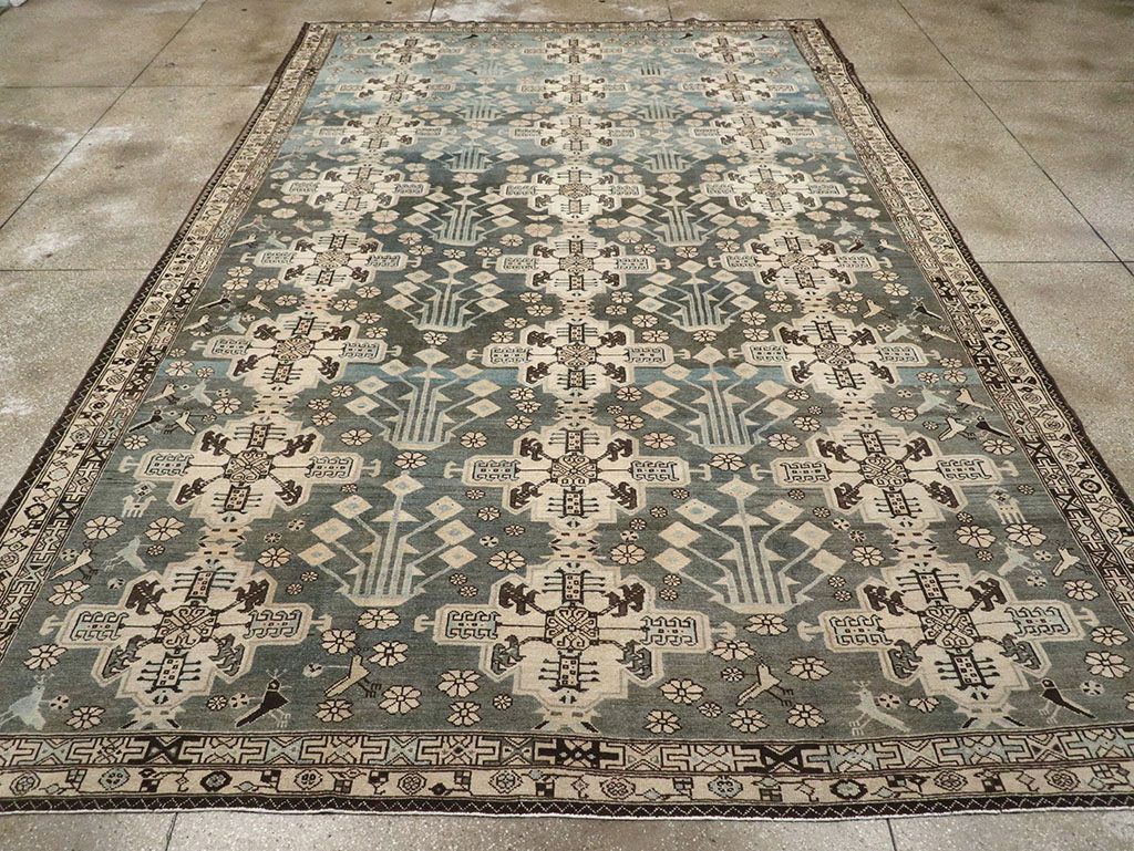 Vintage Persian Malayer Carpet, No.29952 - Staging
