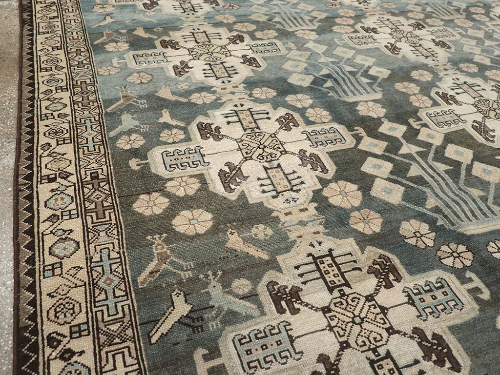 Vintage Persian Malayer Carpet, No.29952 - Staging