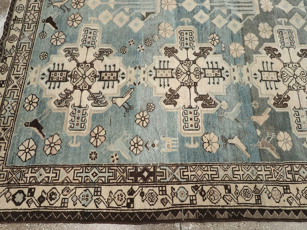 Vintage Persian Malayer Carpet, No.29952 - Staging