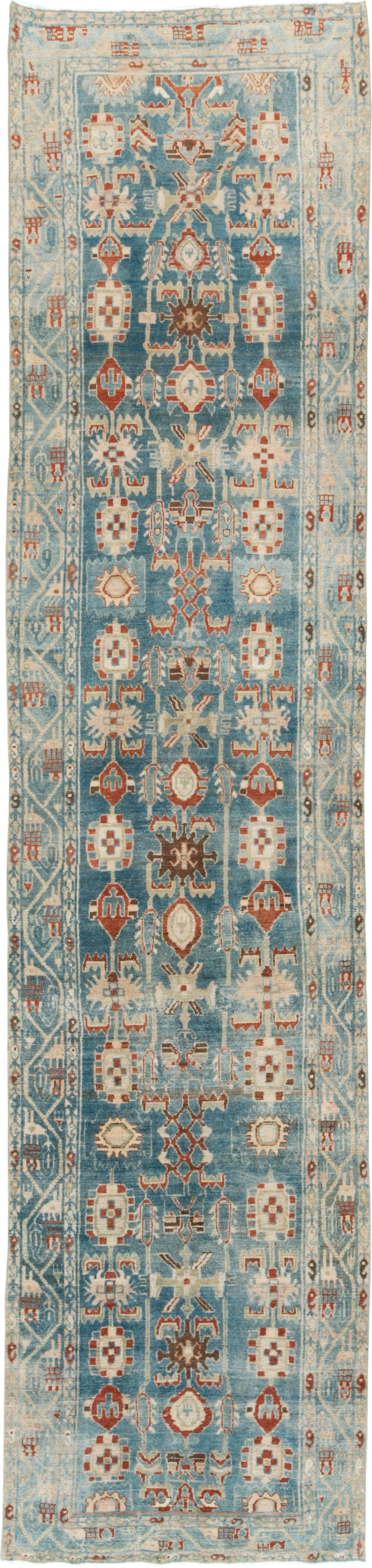 Vintage Persian Malayer Long Runner, No.29953 - Staging
