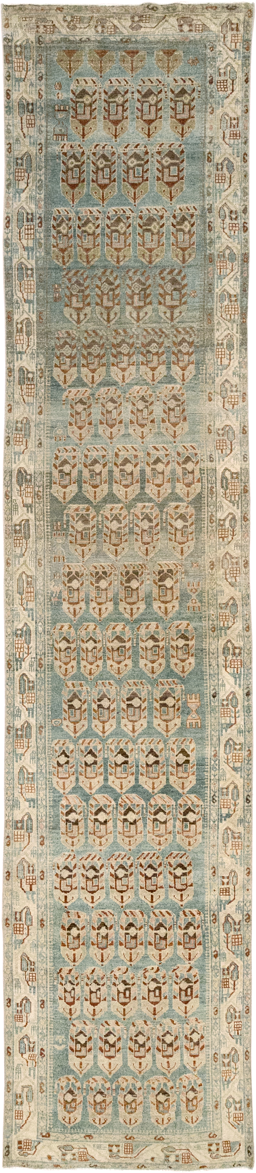 Vintage Persian Malayer Runner, No.29957 - Staging