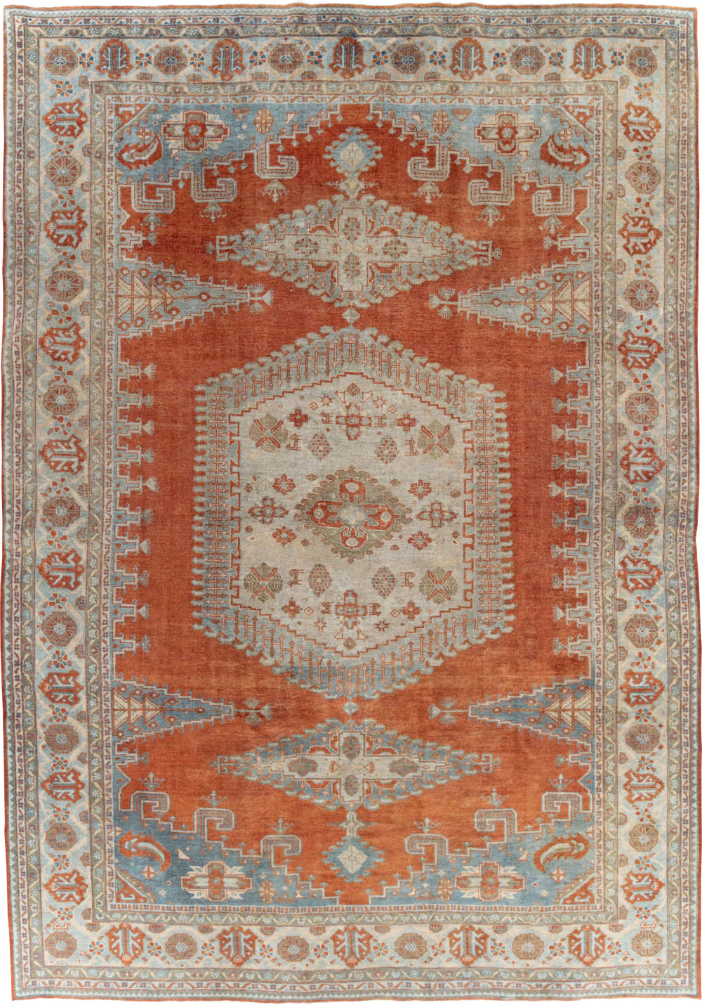 Vintage Persian Veece Room Size Carpet, No.29958 - Staging