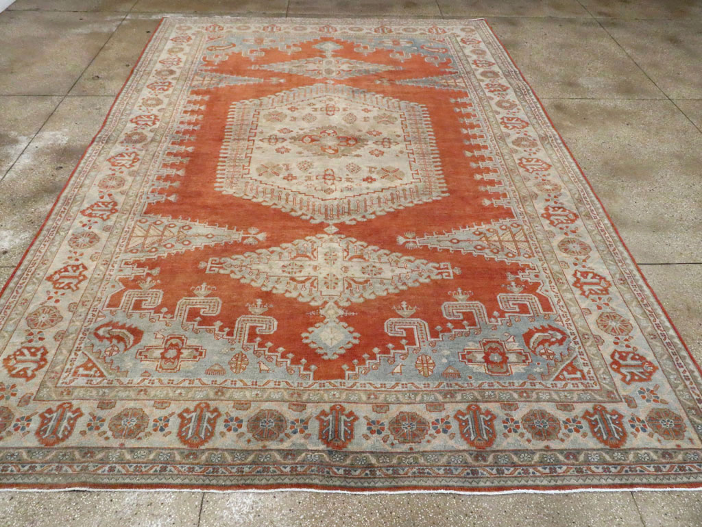 Vintage Persian Veece Room Size Carpet, No.29958 - Staging