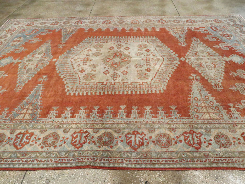 Vintage Persian Veece Room Size Carpet, No.29958 - Staging