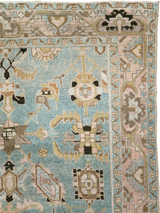 Vintage Persian Malayer Accent Rug, No.29962 - Staging