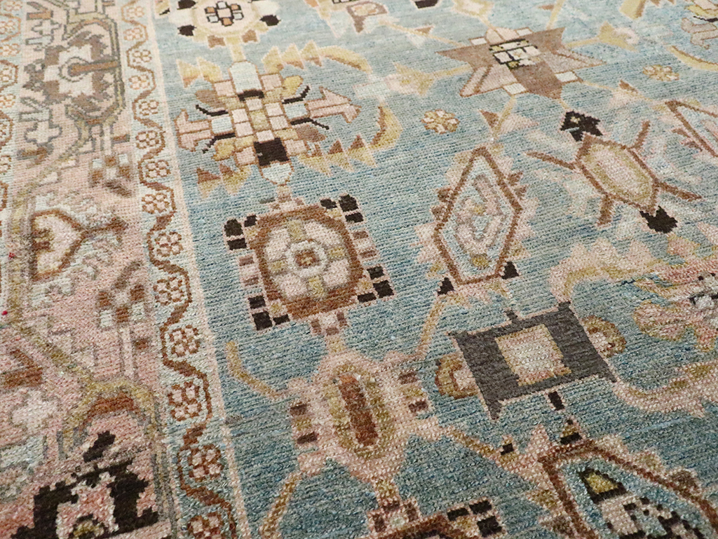 Vintage Persian Malayer Accent Rug, No.29962 - Staging