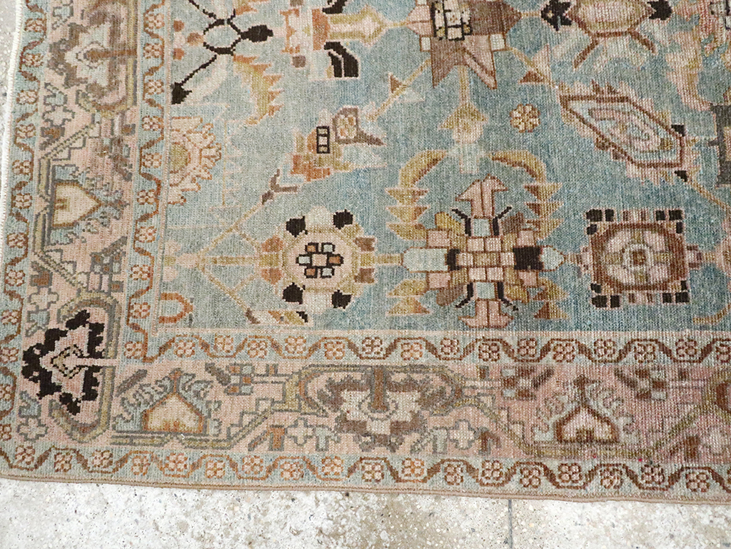 Vintage Persian Malayer Accent Rug, No.29962 - Staging