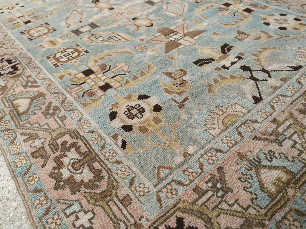 Vintage Persian Malayer Accent Rug, No.29962 - Staging