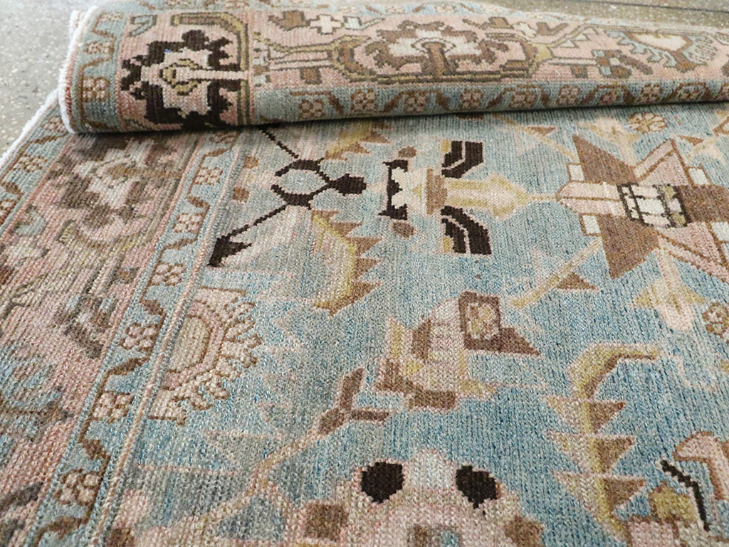 Vintage Persian Malayer Accent Rug, No.29962 - Staging