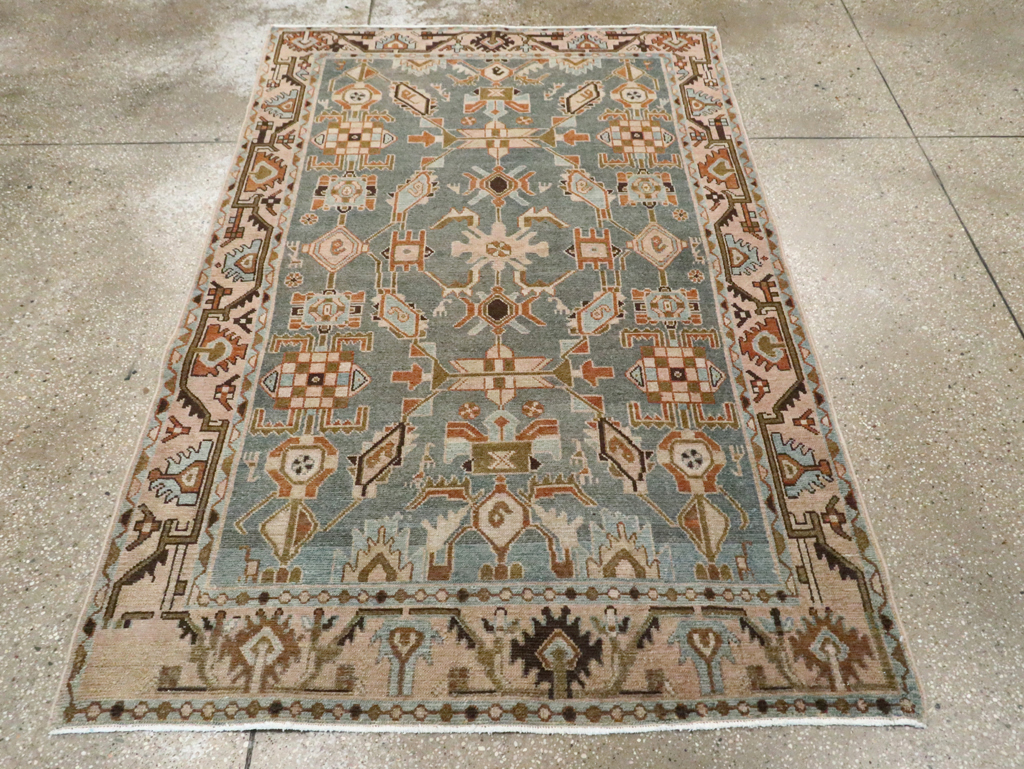 Vintage Persian Malayer Accent Rug, No.29964 - Staging