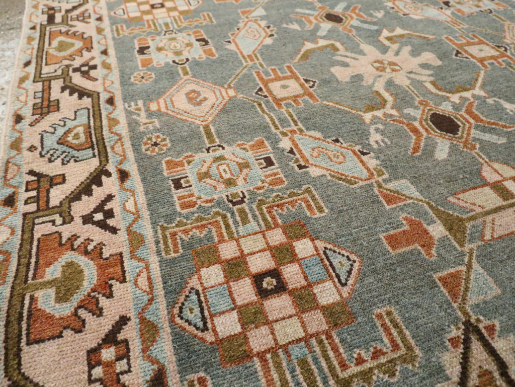 Vintage Persian Malayer Accent Rug, No.29964 - Staging