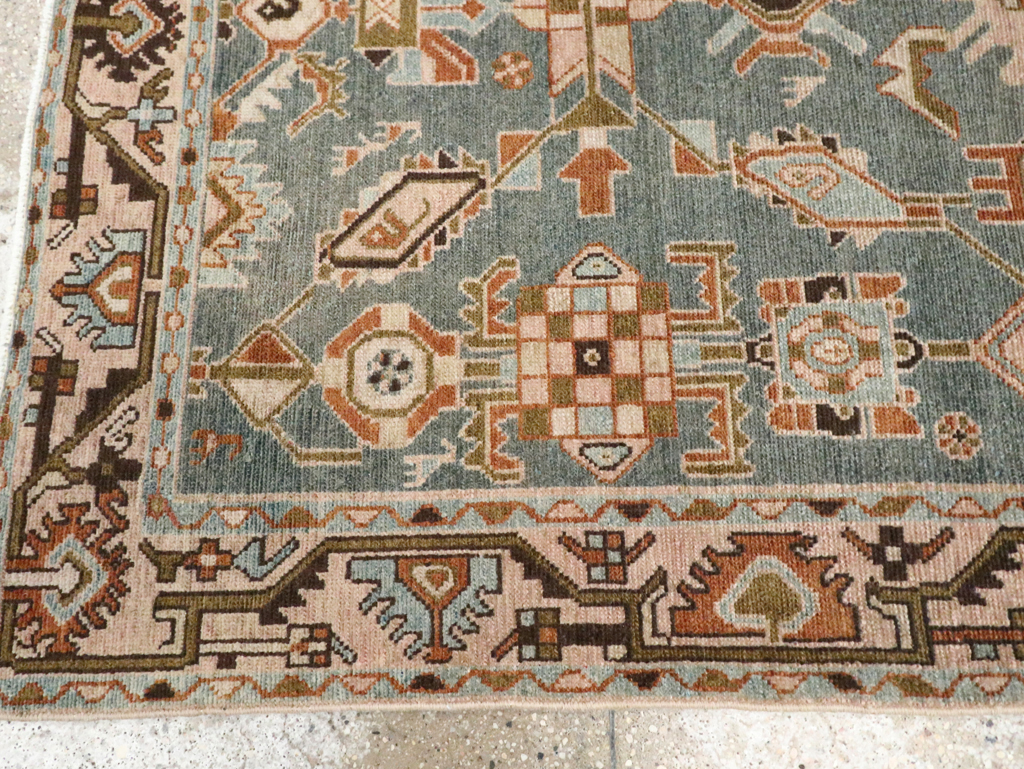Vintage Persian Malayer Accent Rug, No.29964 - Staging