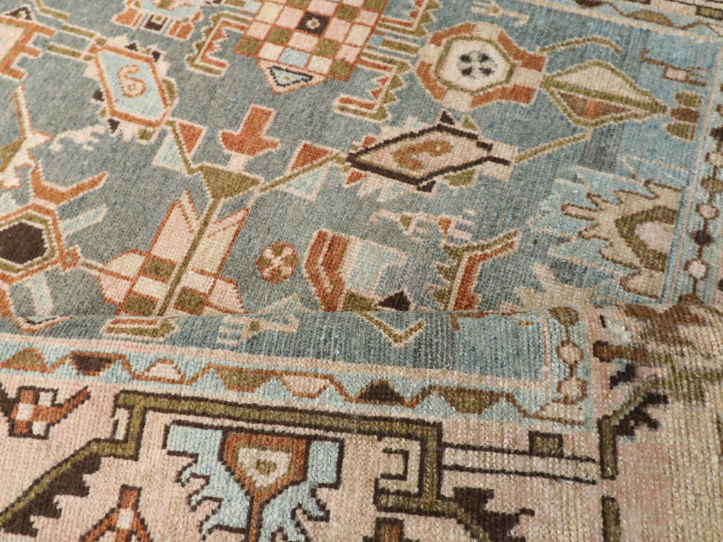 Vintage Persian Malayer Accent Rug, No.29964 - Staging