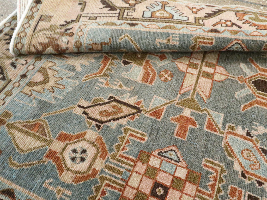 Vintage Persian Malayer Accent Rug, No.29964 - Staging