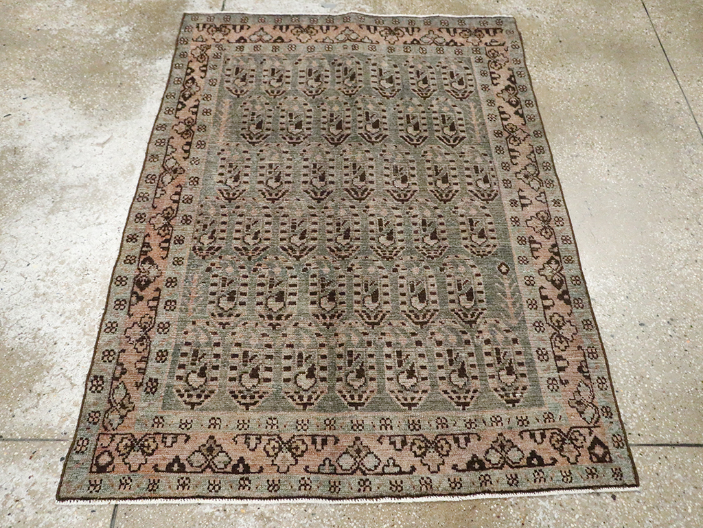 Vintage Persian Malayer Rug, No.29965 - Staging