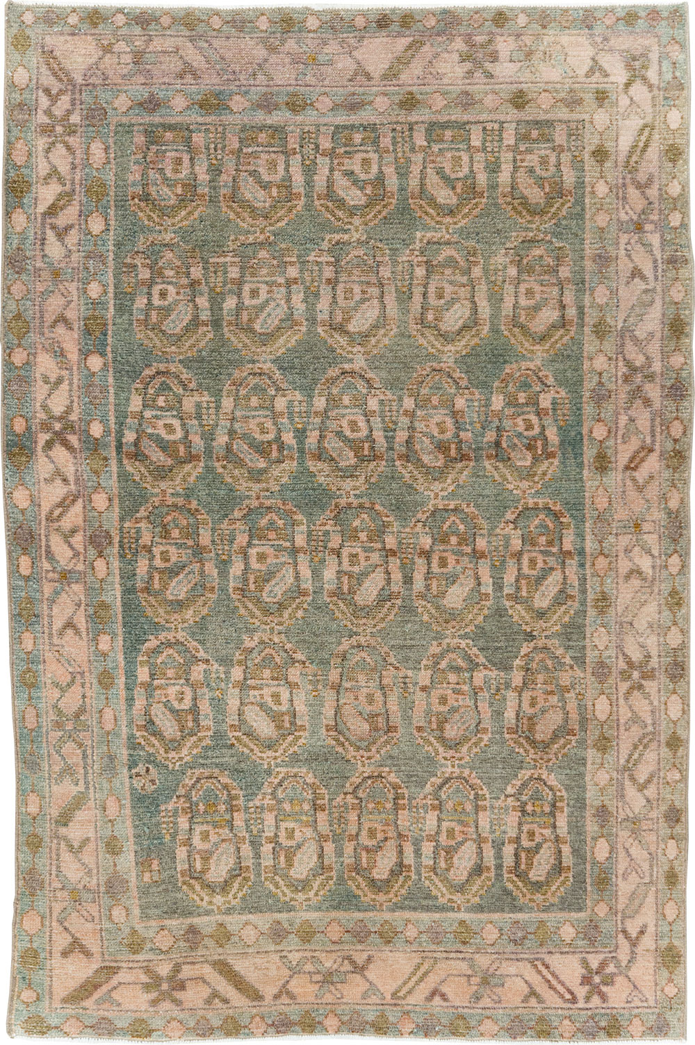 Vintage Persian Malayer Rug, No.29966 - Staging