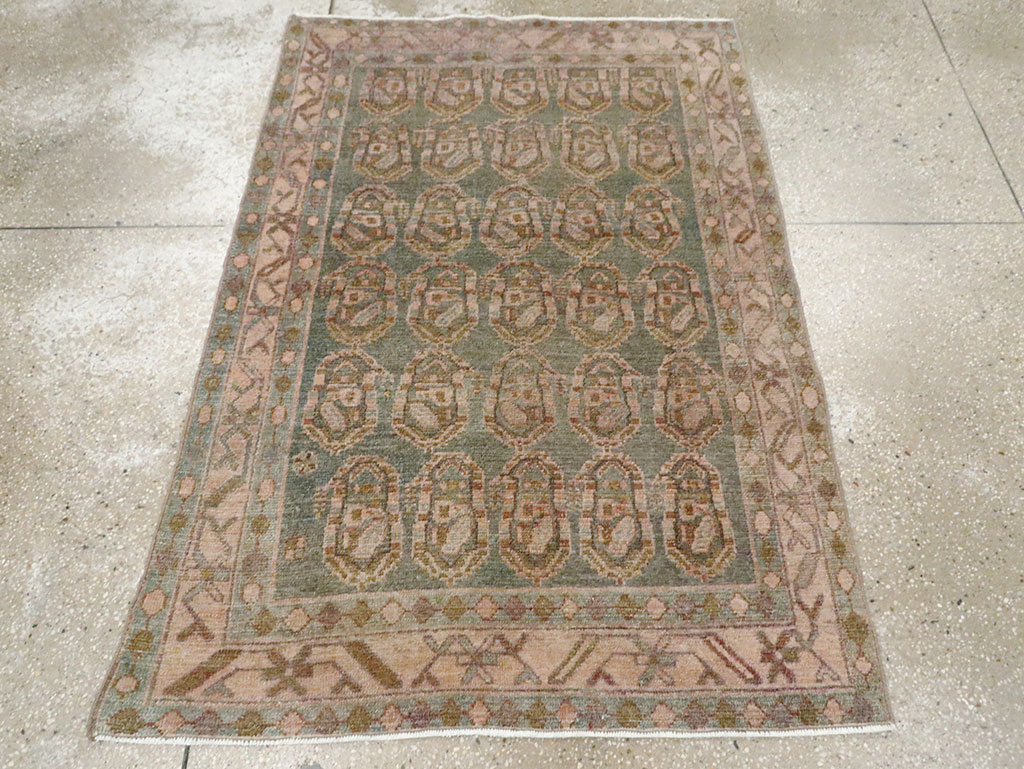 Vintage Persian Malayer Rug, No.29966 - Staging