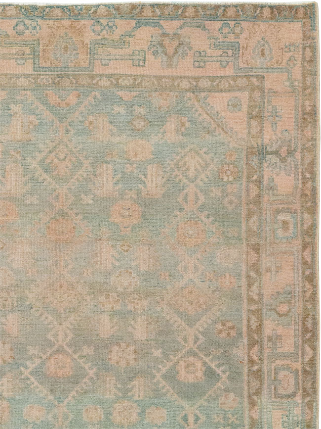 Vintage Persian Malayer Accent Rug, No.29968 - Staging