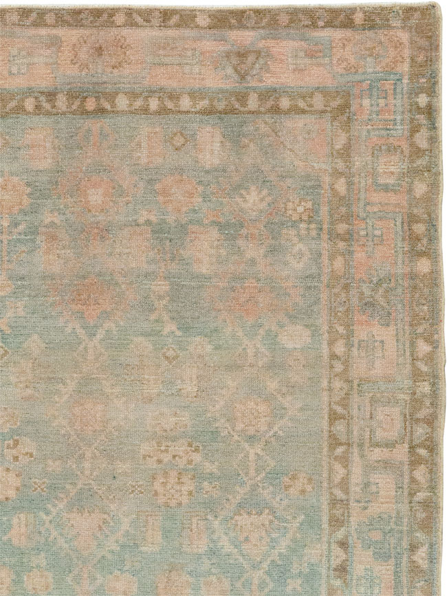 Vintage Persian Malayer Accent Rug, No.29968 - Staging