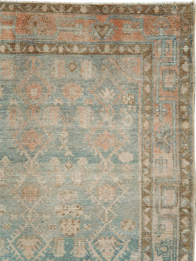 Vintage Persian Malayer Accent Rug, No.29968 - Staging