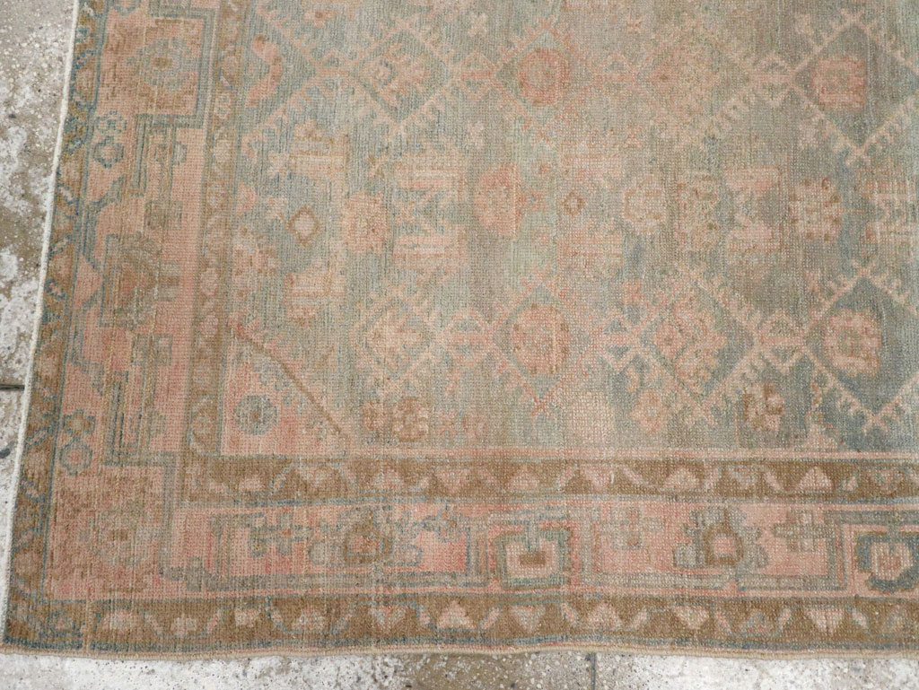Vintage Persian Malayer Accent Rug, No.29968 - Staging