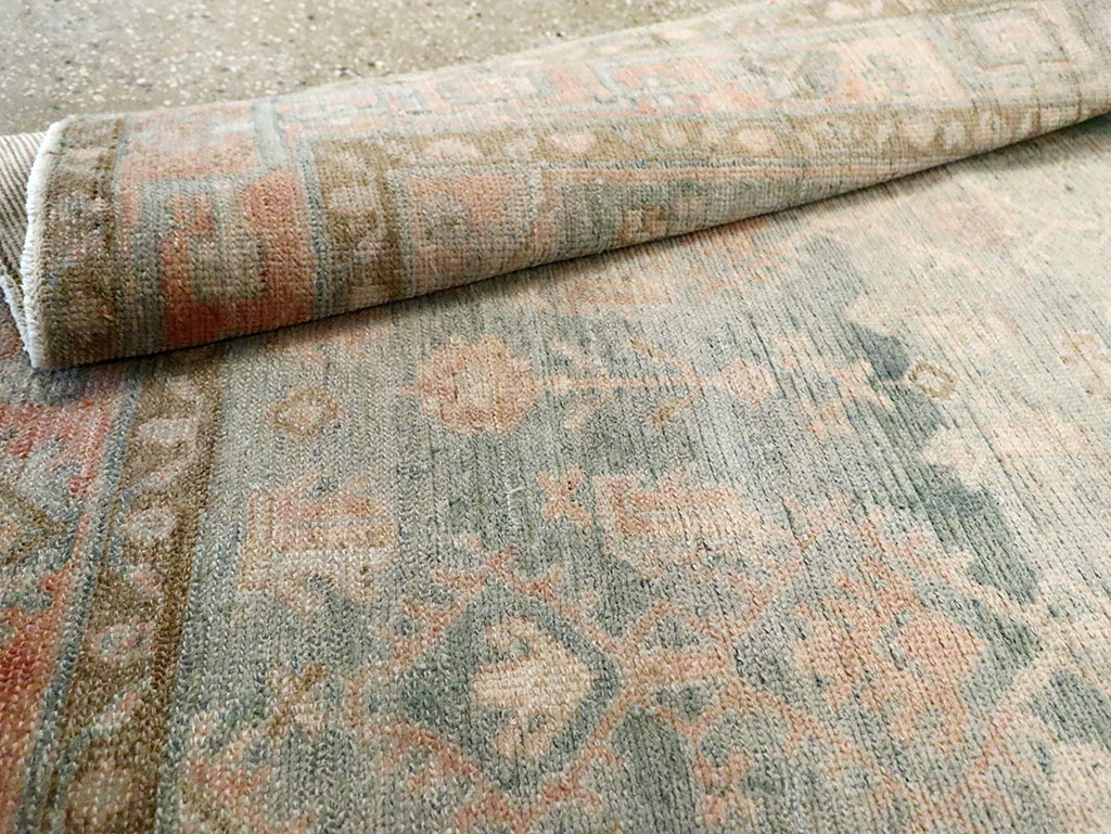 Vintage Persian Malayer Accent Rug, No.29968 - Staging