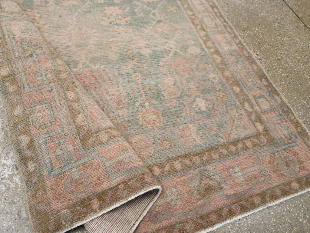 Vintage Persian Malayer Accent Rug, No.29968 - Staging