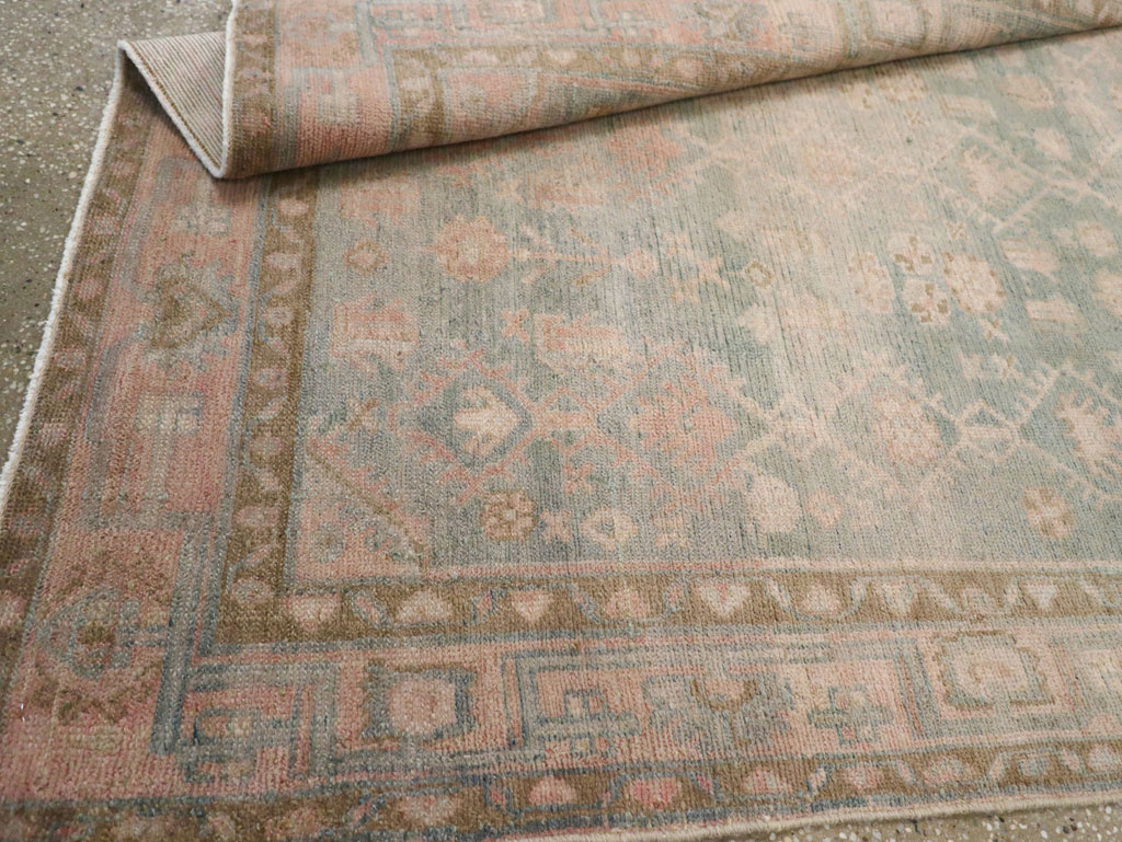 Vintage Persian Malayer Accent Rug, No.29968 - Staging