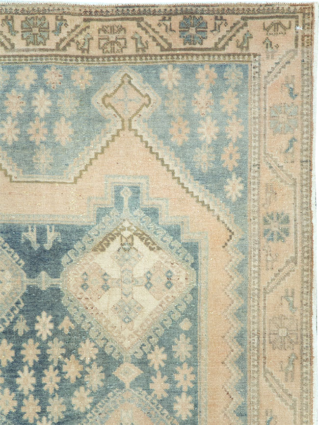 Vintage Persian Afshar Accent Rug, No.29969 - Staging