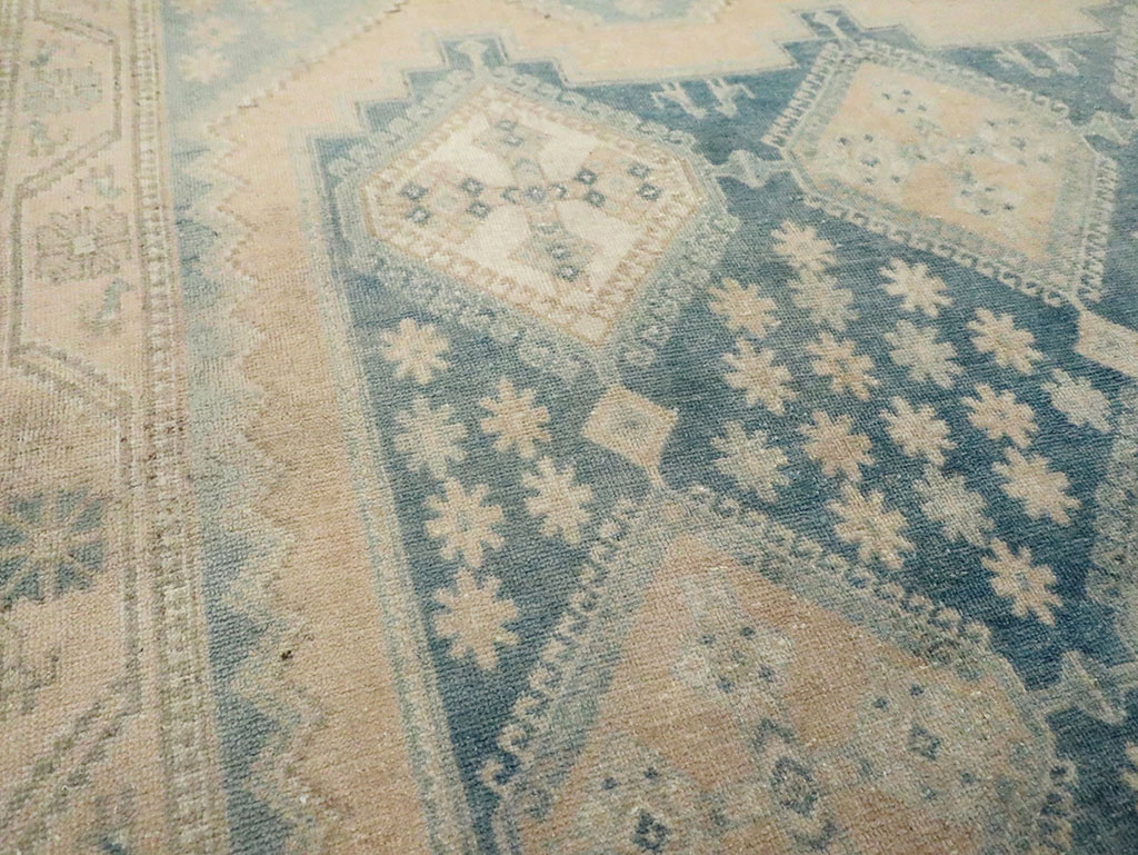 Vintage Persian Afshar Accent Rug, No.29969 - Staging