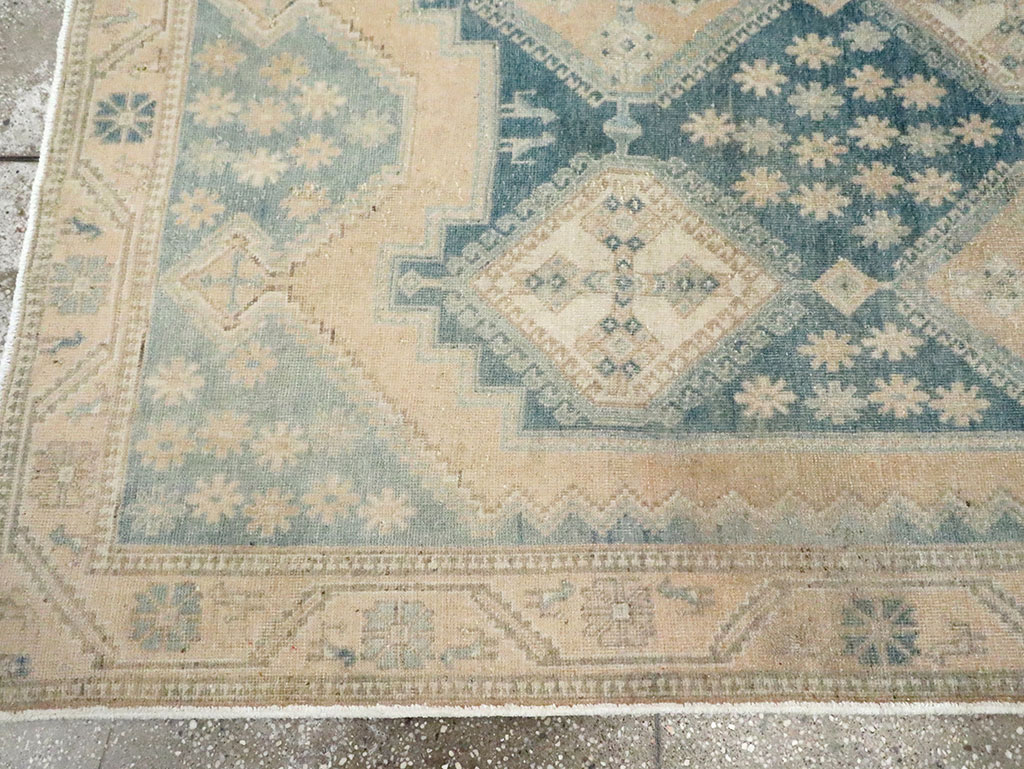 Vintage Persian Afshar Accent Rug, No.29969 - Staging