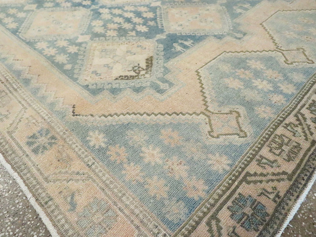 Vintage Persian Afshar Accent Rug, No.29969 - Staging