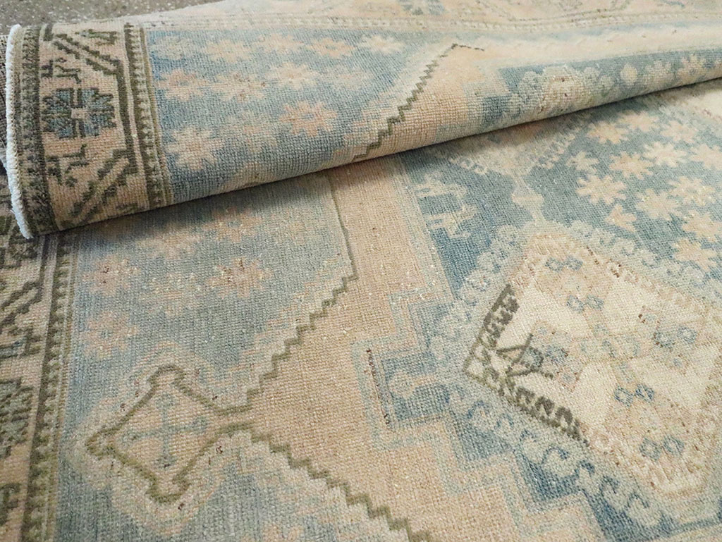 Vintage Persian Afshar Accent Rug, No.29969 - Staging