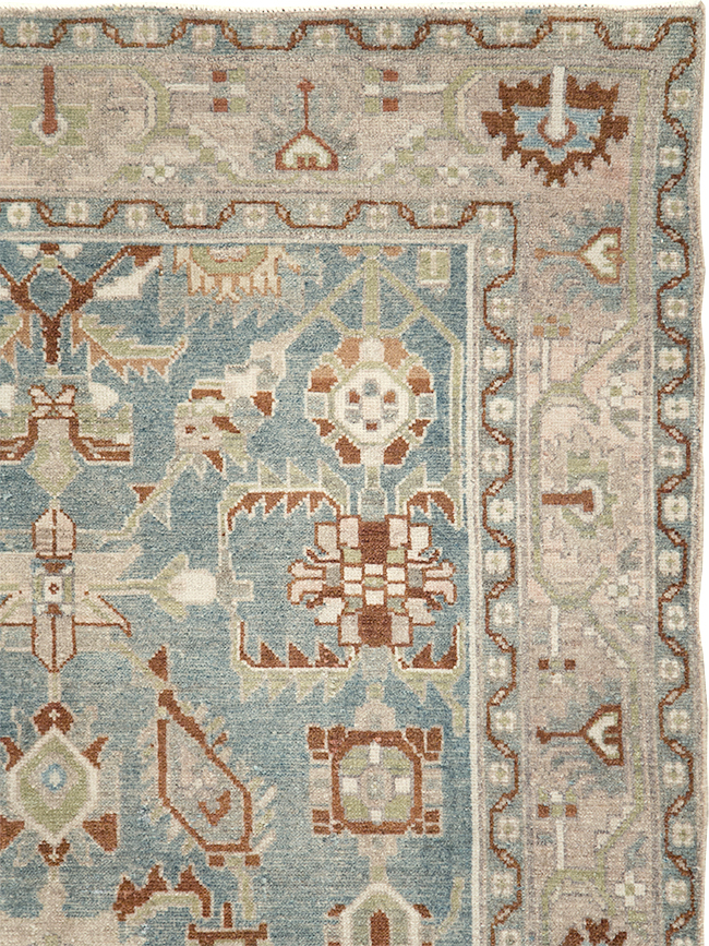 Vintage Persian Malayer Accent Rug, No.29970 - Staging
