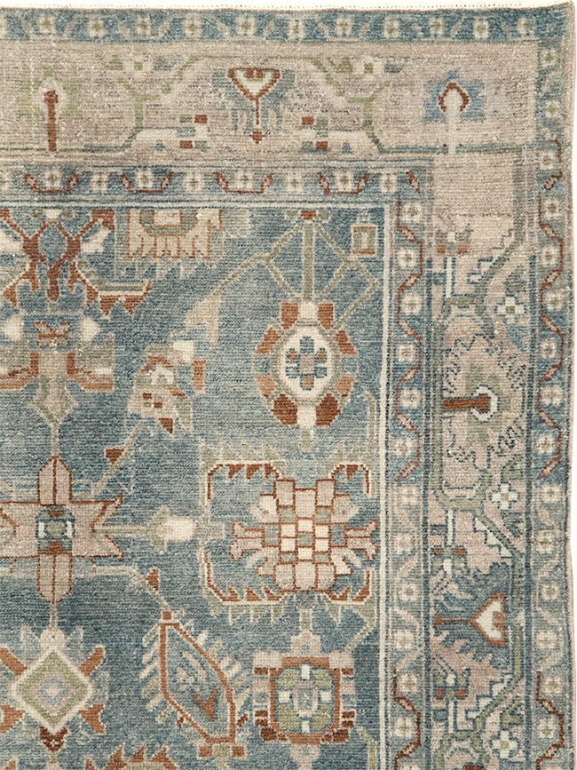 Vintage Persian Malayer Accent Rug, No.29970 - Staging