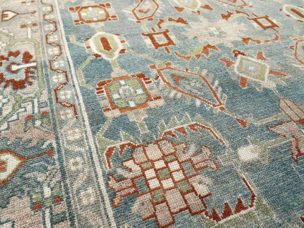 Vintage Persian Malayer Accent Rug, No.29970 - Staging